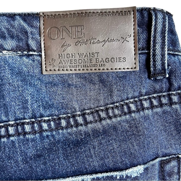 One Teaspoon Awesome Baggies High Waist Straight Leg Denim Jeans, Size 29 NWOT - Picture 6 of 15